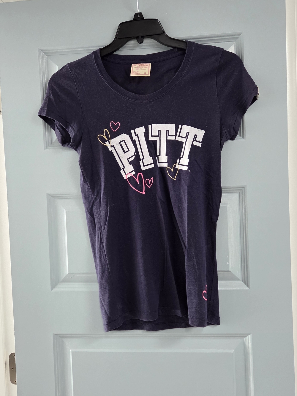 Pitt PINK Victoria's Secret Navy Tee